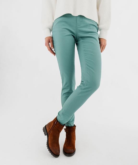 Pantalon coupe Slim taille normale femme vue1 - GEMO 4G FEMME - GEMO
