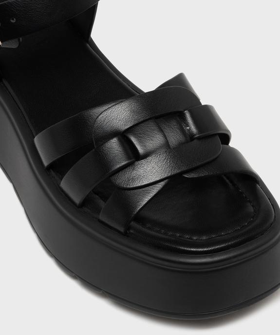 Sandales à brides sur semelle plateforme femme - 5 Miles vue6 - 5 MILES - GEMO