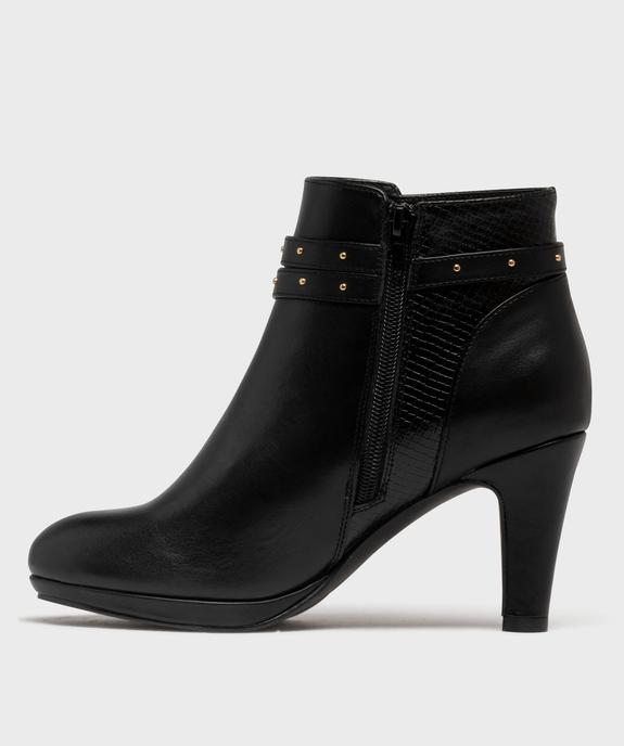 Bottines à talon avec en suédine femme - Valentina Baldano vue3 - VALENTINA BALDA - GEMO
