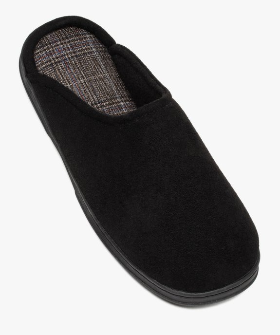 Chaussons homme mules d’intérieur en velours uni vue5 - GEMO(HOMWR HOM) - GEMO