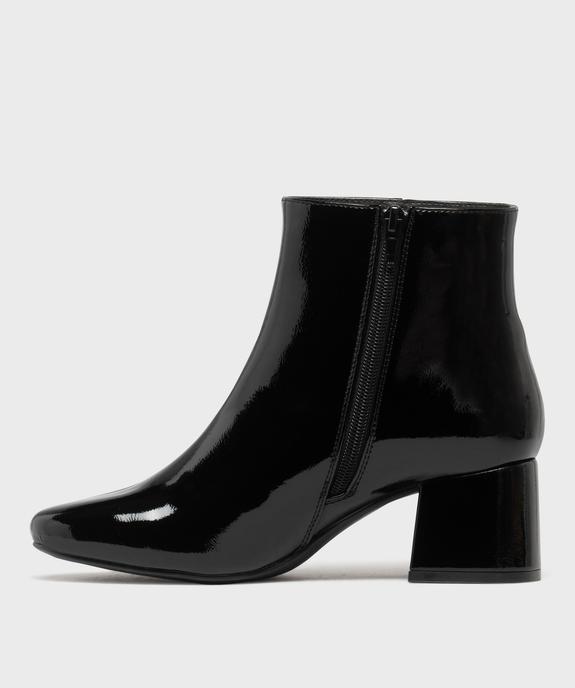 Boots à talon vernis femme vue3 - FOLLOW ME - GEMO