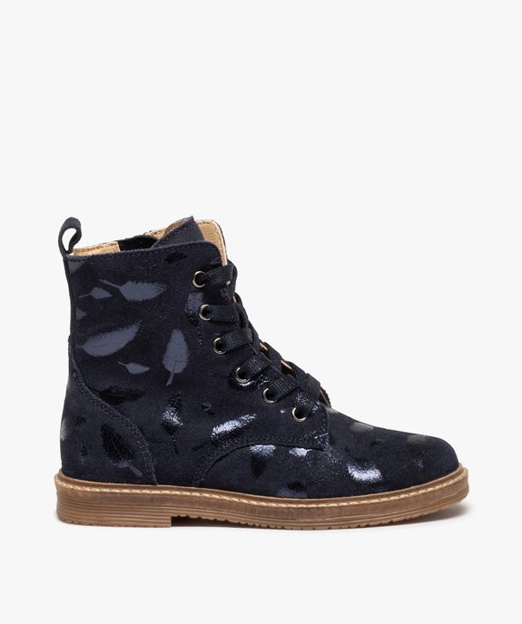 Boots fille zippées dessus cuir retourné uni – NA! vue1 - NA! - GEMO