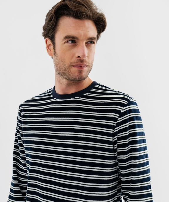 Pyjama en velours avec haut rayé homme vue6 - GEMO(HOMWR HOM) - GEMO