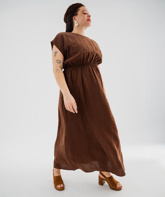 Robe longue sans manches légère et fluide femme grande taille vue1 - GEMO 4G GT - GEMO