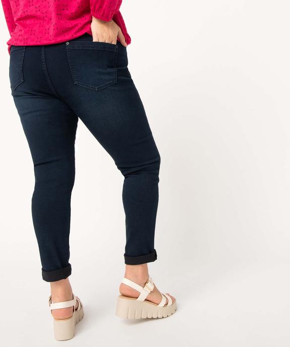 Jegging femme grande taille avec plis sur les hanches vue3 - GEMO 4G GT - GEMO