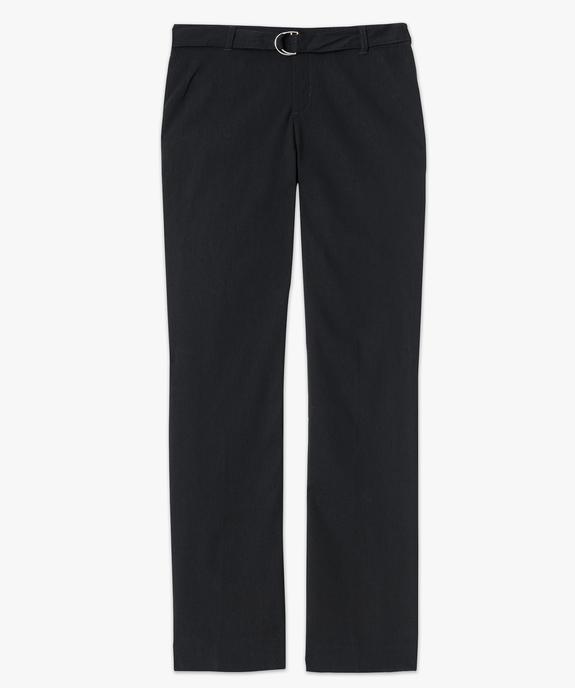 Pantalon coupe droite en stretch vue4 - GEMO(URBAIN) - GEMO