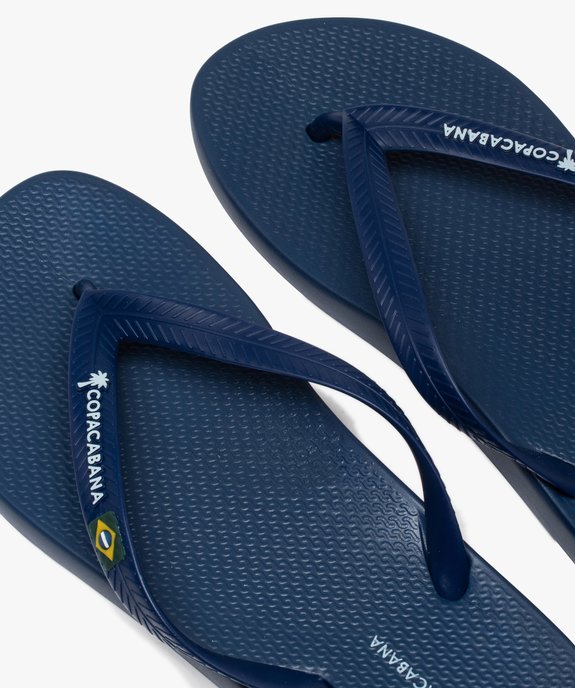 Tongs homme unies à bride souple - Copacabana vue3 - COPACABANA - GEMO