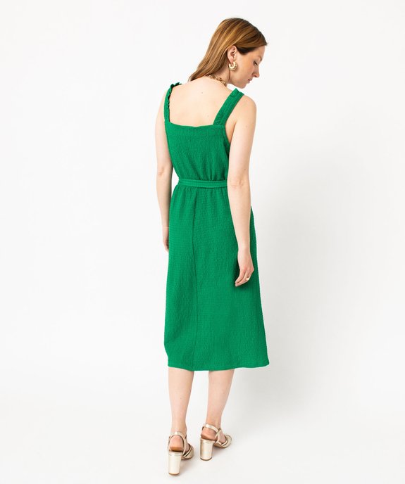 Robe de grossesse à bretelles et col V vue3 - GEMO (G TAILLE) - GEMO