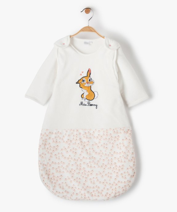 Gigoteuse bébé en velours avec manches amovibles – Disney Baby vue1 - DISNEY DTR - GEMO
