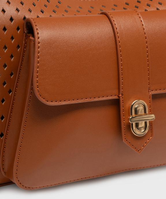 Sac à main ajouré à anse en chaîne dorée femme vue3 - GEMO (ACCESS) - GEMO