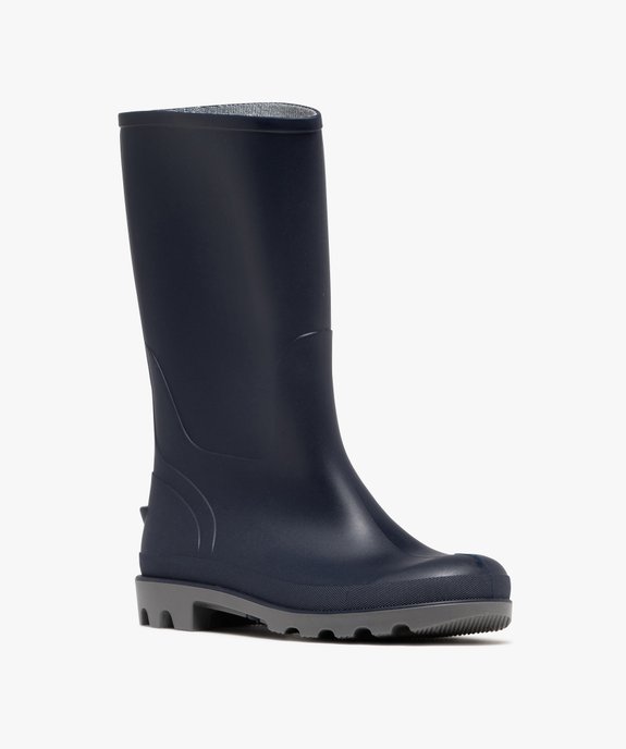 Bottes de pluie femme unies à semelle crantée vue8 - FOLLOW ME - GEMO