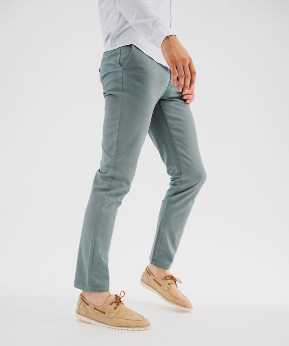 Pantalon chino slim en coton stretch homme vue1 - GEMO 4G HOMME - GEMO