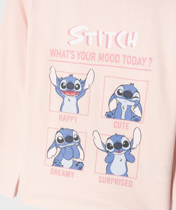 Pyjama en coton avec motifs Stitch fille - Disney vue2 - LILO & STITCH - GEMO