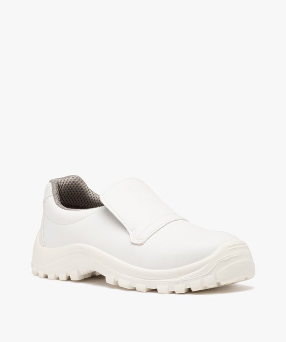 Chaussures de sécurité homme unies à enfiler avec col élastique vue2 - SANS MARQUE - GEMO