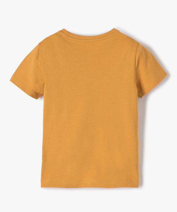 Tee-shirt manches courtes dinosaure Noël garçon vue3 - GEMO (ENFANT) - GEMO