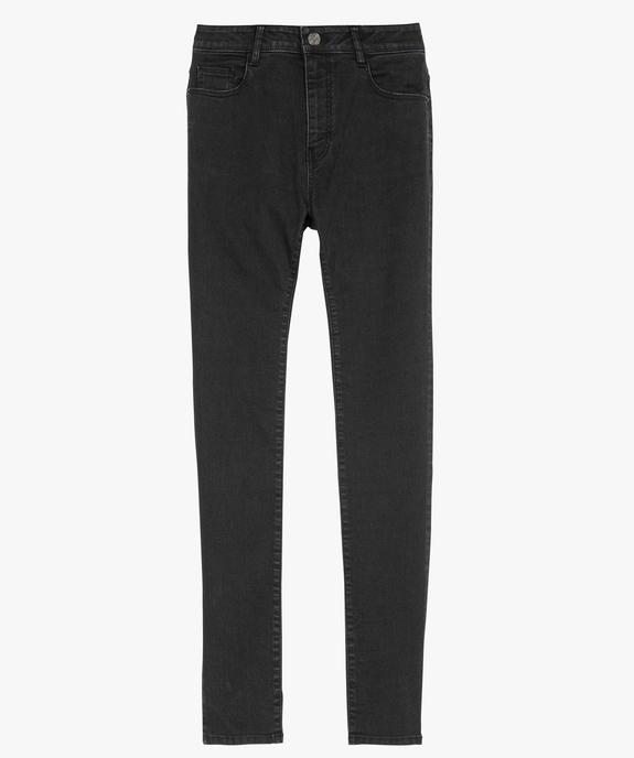 Jean femme slim à taille haute denim - L30 vue4 - GEMO 4G FEMME - GEMO