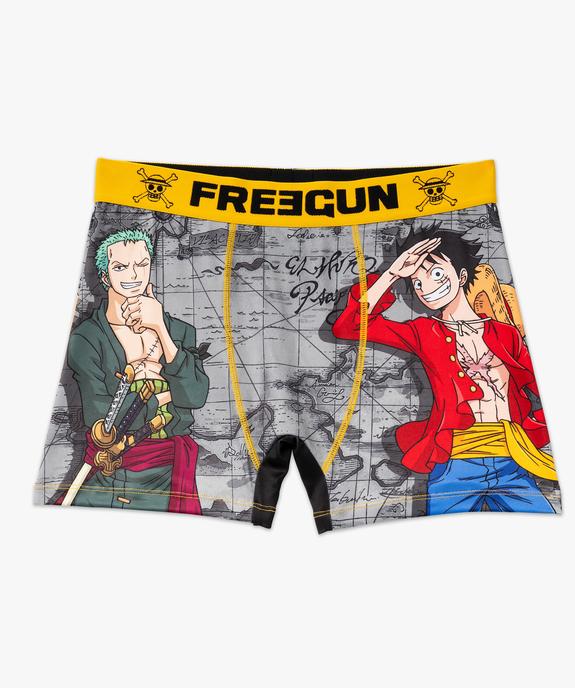 Boxer microfibre douce imprimée One Piece garçon - Freegun vue4 - FREEGUN - GEMO