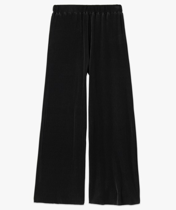 Pantalon large en maille plissée fluide femme vue4 - GEMO(FEMME PAP) - GEMO