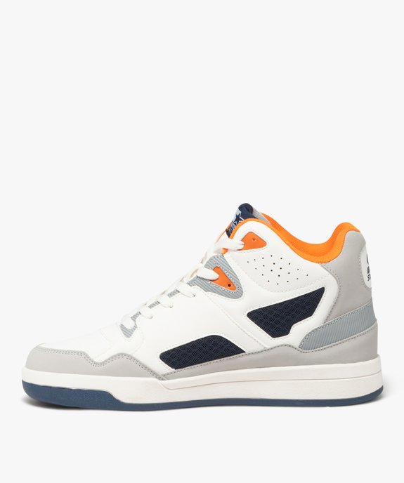 Baskets homme mid-cut avec détails en mesh - Starter vue3 - STARTER - GEMO