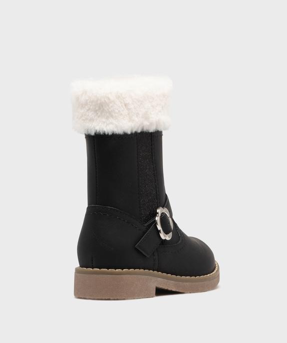 Bottines avec fourrure imitation et paillettes fille - Lovely Wings vue4 - LOVELY WINGS - GEMO