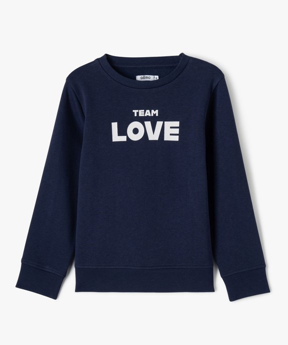Sweat à message avec intérieur molletonné enfant vue2 - GEMO (ENFANT) - GEMO