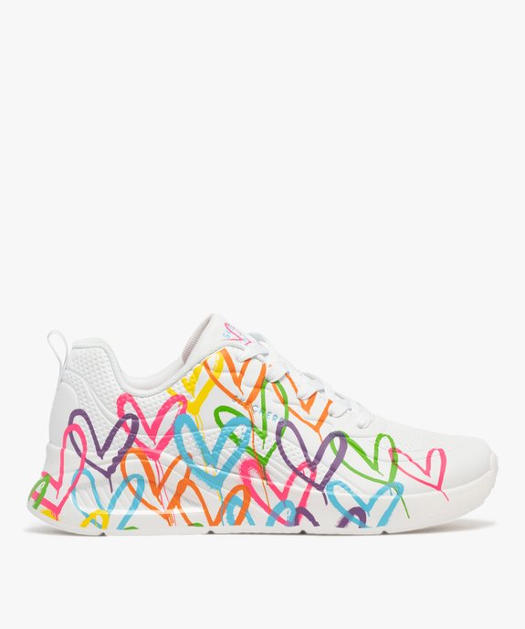 Basket motifs coeurs à lacets femme - Skechers X JGoldcrown vue1 - SKECHERS - GEMO