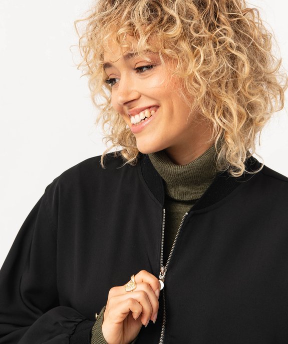 Chemise zippée façon blouson femme vue6 - GEMO(FEMME PAP) - GEMO