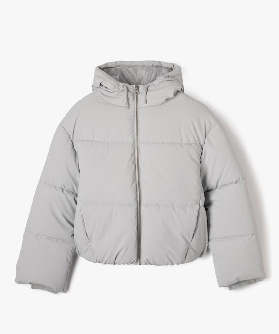 Parka courte à capuche finition mate fille vue1 - GEMO 4G FILLE - GEMO