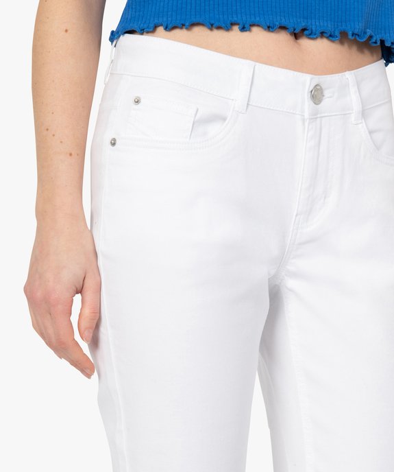 Pantacourt femme en toile 5 poches vue2 - GEMO (JEAN) - GEMO