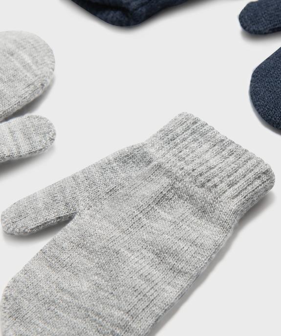Moufles en maille fine bébé (lot de 2) vue2 - GEMO(BEBE DEBT) - GEMO