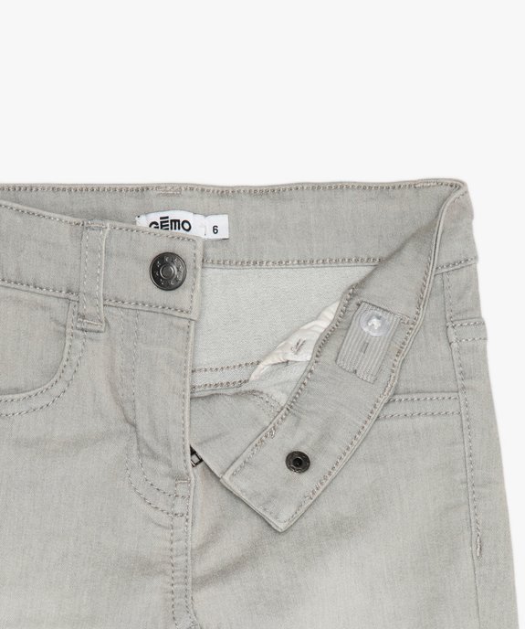 Jean fille coupe skinny en matière extensible vue2 - GEMO (ENFANT) - GEMO