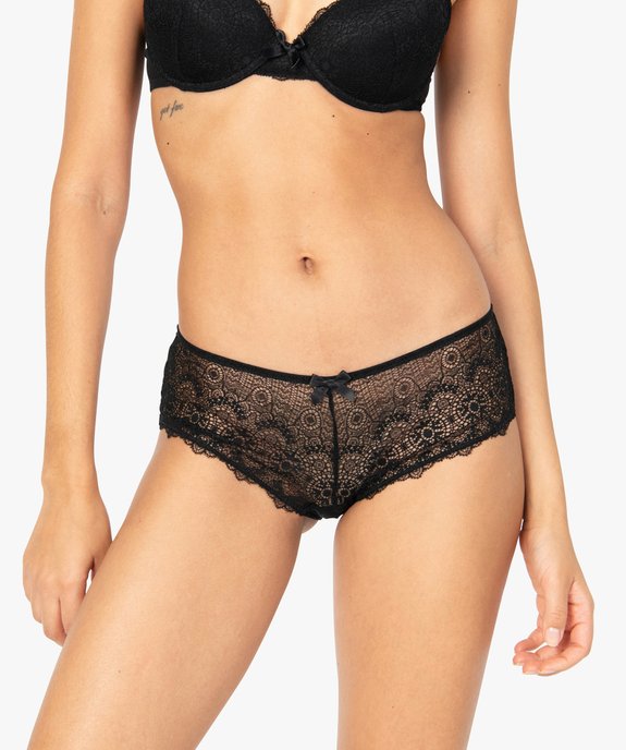 Shorty femme en dentelle et tulle (lot de 2) vue1 - GEMO(HOMWR FEM) - GEMO