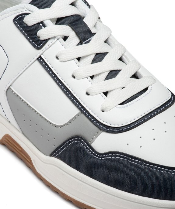 Baskets homme tricolores à lacets style casual vue7 - GEMO (SPORTSWR) - GEMO
