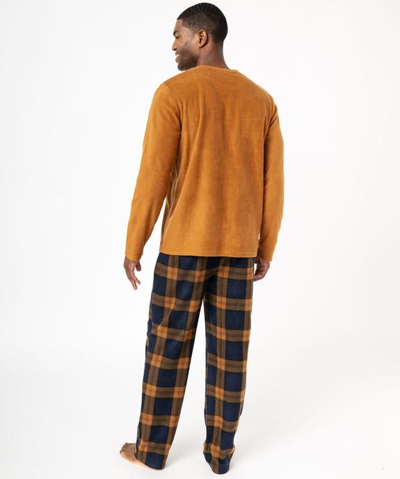 Pyjama en polaire chaude homme vue3 - GEMO(HOMWR HOM) - GEMO