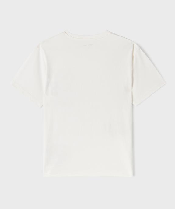 Tee-shirt manches courtes coupe oversize garçon vue4 - GEMO 4G GARCON - GEMO