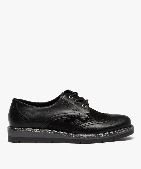 Derbies femme à bout golf et semelle bicolore vue1 - GEMO (CASUAL) - GEMO