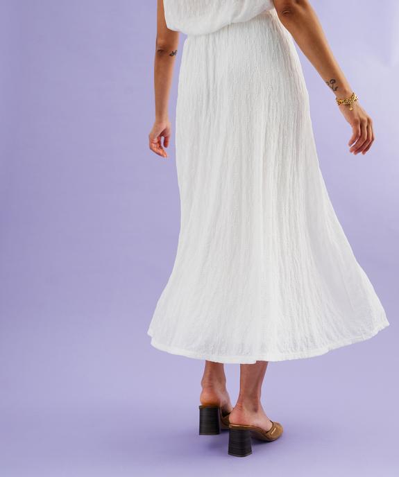 Jupe longue ample en voile extensible et texturé femme vue1 - GEMO(FEMME PAP) - GEMO