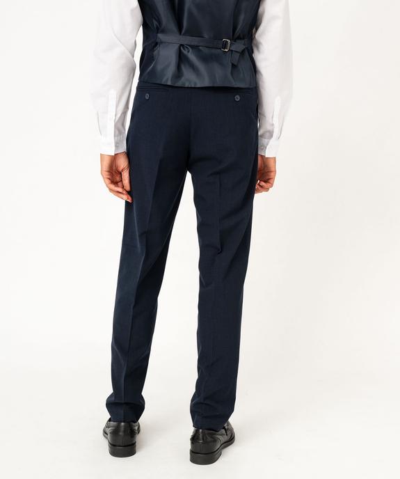 Pantalon de costume à carreaux homme vue3 - GEMO 4G HOMME - GEMO