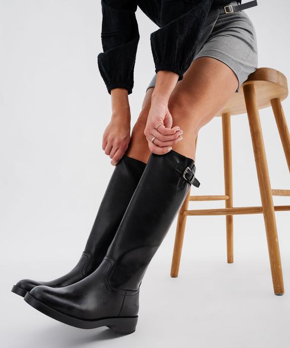 Bottes cavalières à petite boucle décorative femme - Follow Me vue7 - FOLLOW ME - GEMO