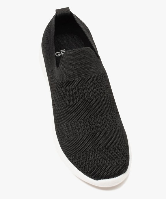 Baskets homme style chaussettes en maille unie vue5 - GEMO (SPORTSWR) - GEMO