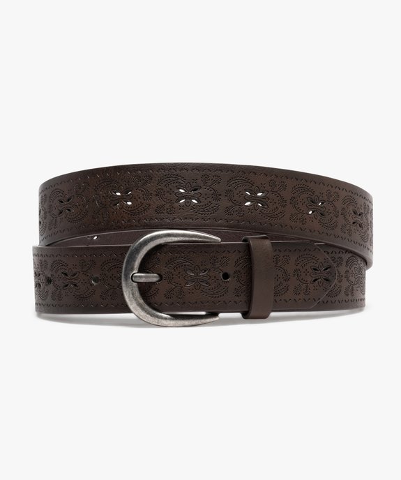 Ceinture style western à motifs fleuris femme vue1 - GEMO (ACCESS) - GEMO