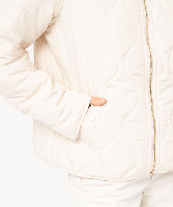Doudoune fine au matelassage fantaisie femme vue6 - GEMO 4G FEMME - GEMO