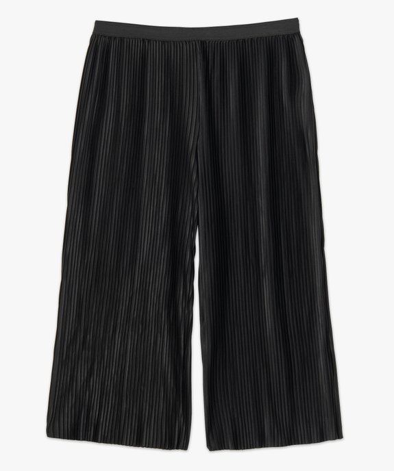 Pantalon femme en maille plissée coupe large vue5 - GEMO (G TAILLE) - GEMO