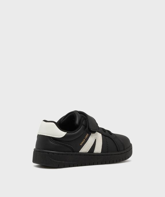 Baskets à scratch avec empiècements contrastants garçon - 5 Miles vue4 - 5 MILES - GEMO