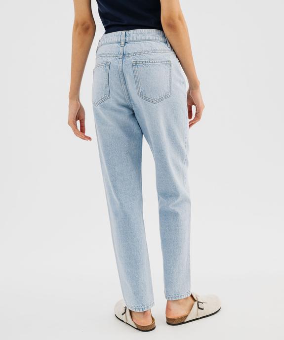 Jean mom taille haute femme vue3 - GEMO(FEMME PAP) - GEMO