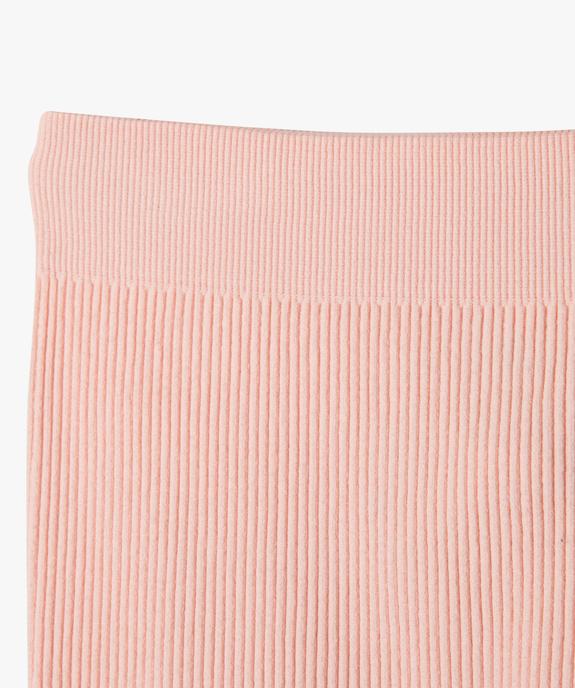 Legging court en maille côtelée extensible fille vue2 - GEMO (ENFANT) - GEMO