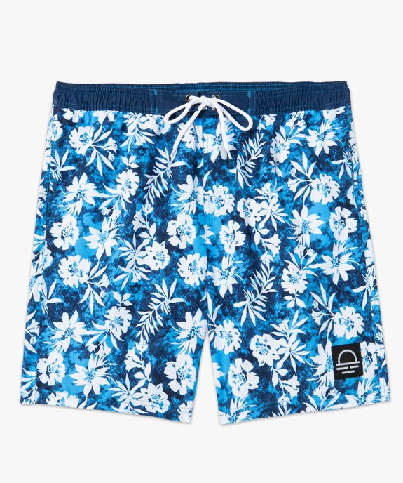 Short de surf homme à motifs fleuris vue4 - GEMO (PLAGE) - GEMO