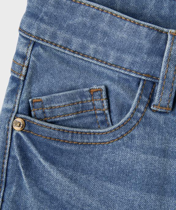 Bermuda en jean stretch coupe Regular garçon vue5 - GEMO (ENFANT) - GEMO