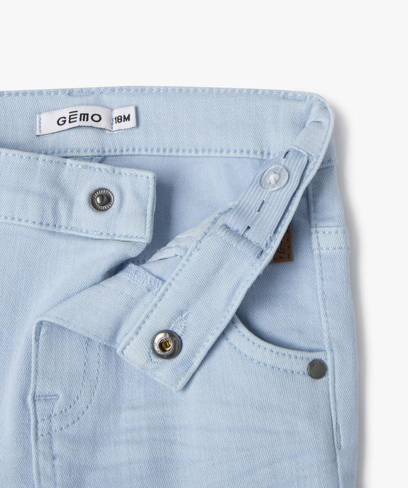 Short slim uni en toile extensible bébé garçon vue2 - GEMO(BEBE DEBT) - GEMO