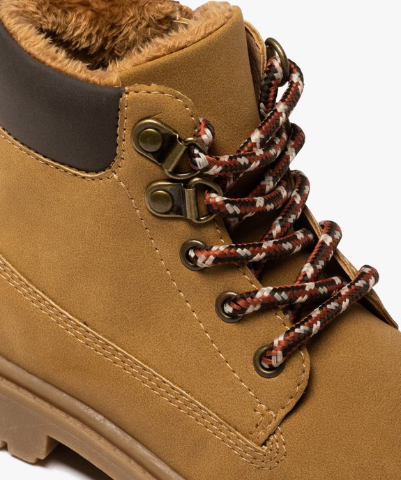 Boots garçon à col rembourré et semelle crantée vue6 - GEMO (ENFANT) - GEMO